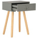 Bedside Tables 2 Pcs Grey Solid Pinewood Xnpxok