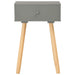 Bedside Tables 2 Pcs Grey Solid Pinewood Xnpxok
