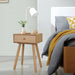 Bedside Tables 2 Pcs Solid Pinewood 40x30x61 Cm Brown Xaaiax