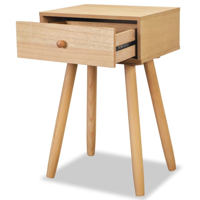 Bedside Tables 2 Pcs Solid Pinewood 40x30x61 Cm Brown Xaaiax