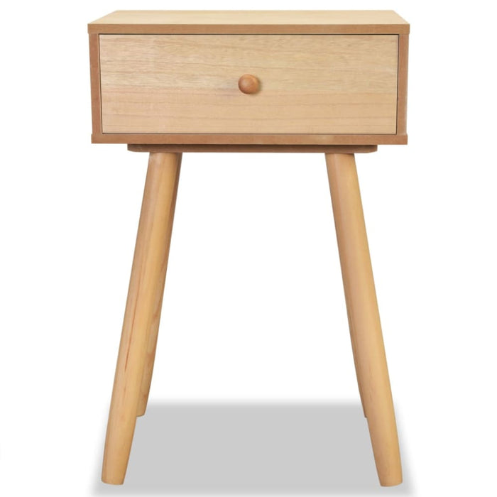 Bedside Tables 2 Pcs Solid Pinewood 40x30x61 Cm Brown Xaaiax
