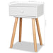 Bedside Tables 2 Pcs Solid Pinewood 40x30x61 Cm White Xaaiab