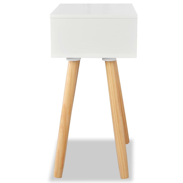 Bedside Tables 2 Pcs Solid Pinewood 40x30x61 Cm White Xaaiab