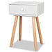 Bedside Tables 2 Pcs Solid Pinewood 40x30x61 Cm White Xaaiab