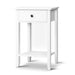 Bedside Tables Drawer Side Table Nightstand White Storage