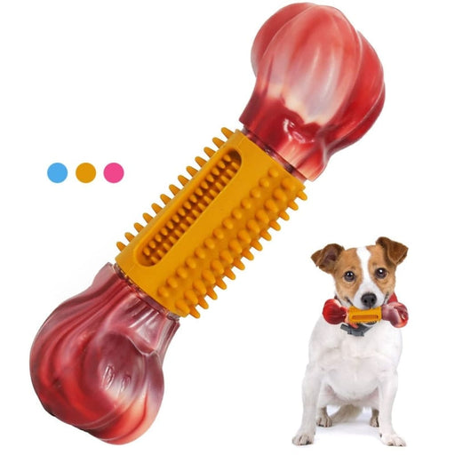 Beef Flavor Rubber Teeth Cleaning Chew Bone Dog