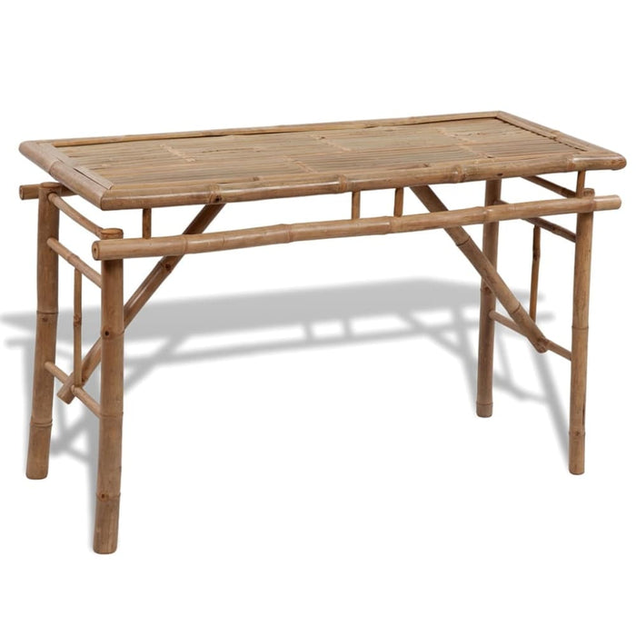 Beer Table With 2 Benches 100 Cm Bamboo Aopbx