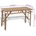 Beer Table With 2 Benches 100 Cm Bamboo Aopbx