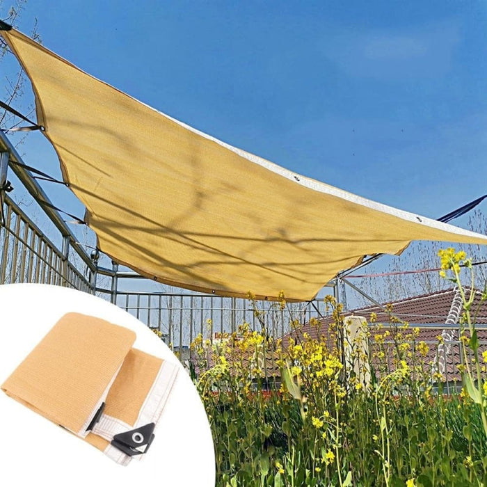 Beige Hdpe Sunshade Net Balcony Garden Plants Cover Gazebo