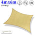 Beige Hdpe Sunshade Net Garden Shelter Balcony Cloth Pool