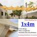 Beige Hdpe Telescopic Wave Sunshade Net Gazebo Awning