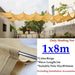 Beige Hdpe Telescopic Wave Sunshade Net Gazebo Awning