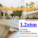 Beige Hdpe Telescopic Wave Sunshade Net Gazebo Awning