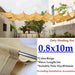 Beige Hdpe Telescopic Wave Sunshade Net Gazebo Awning