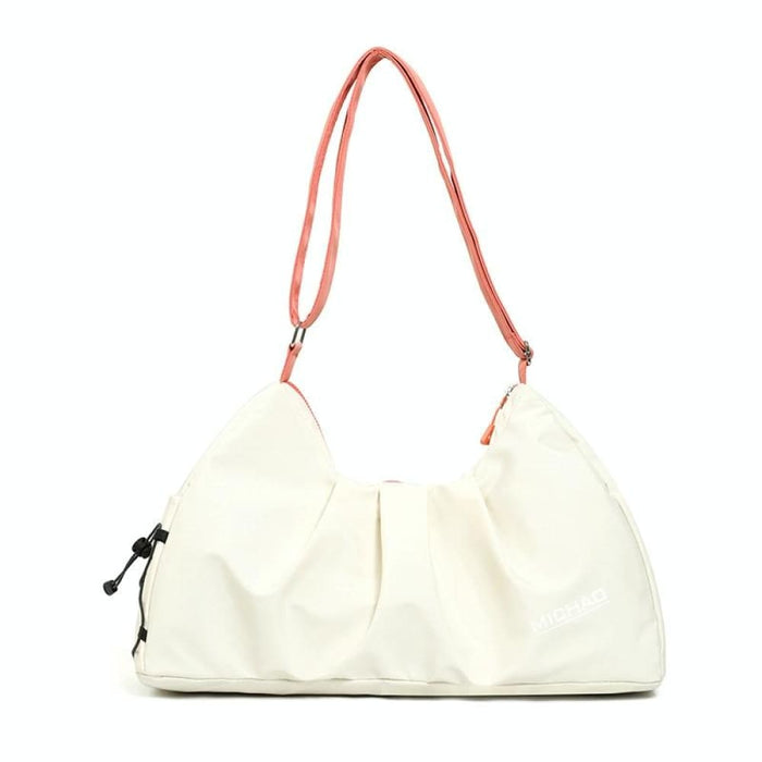 Beige Swimming Bag With Shoe Compartment Dry/wet Separation