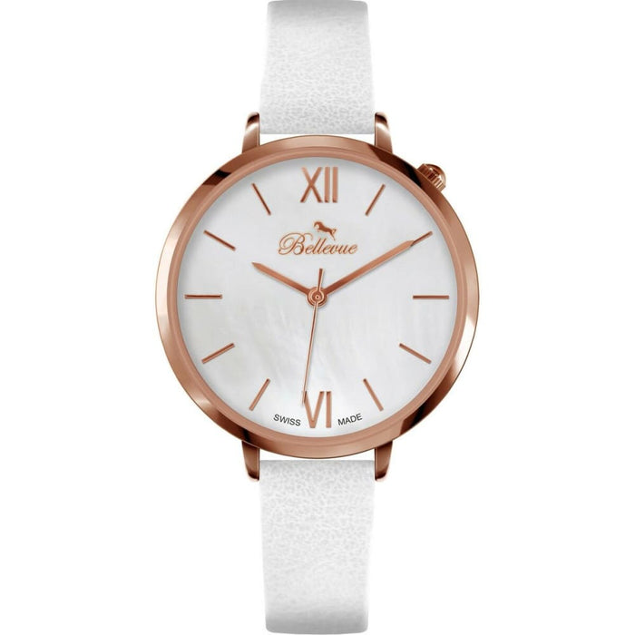 Bellevue B.46 Ladies Quartz Watch White 35mm