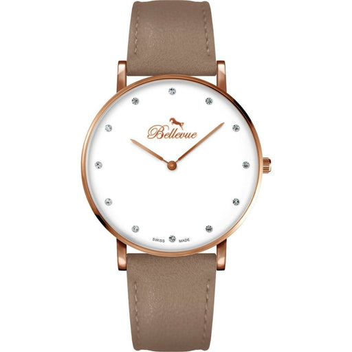 Bellevue B.53 Ladies Quartz Watch White 40mm