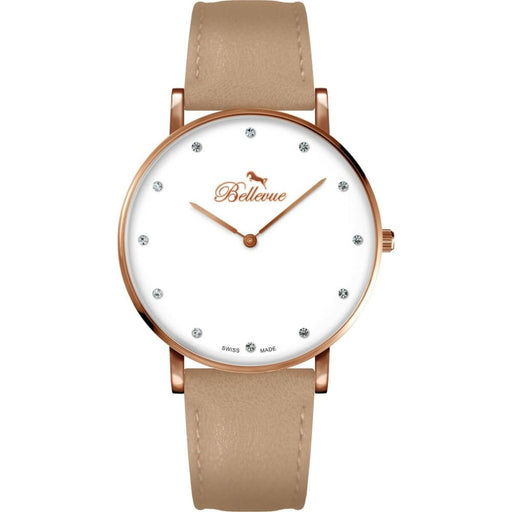 Bellevue B.54 Ladies Quartz Watch White 40mm