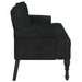 Bench With Backrest Black 119.5x64.5x75 Cm Velvet Tixolo