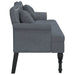 Bench With Cushions Dark Grey 120.5x65x75 Cm Velvet Tixoao