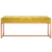 Bench Mustard Yellow 110x36x45 Cm Velvet Tpblbx