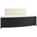 Spa Benches With Cushions 2 Pcs Black Poly Rattan Tlxxlx