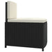 Spa Benches With Cushions 2 Pcs Black Poly Rattan Tlxxlx