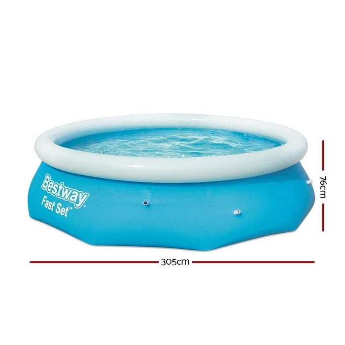 Bestway Above Ground Swimming Pool 305x76cm Fast Set Family