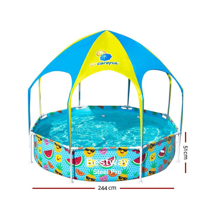 Bestway Above Ground Swimming Pool With Mist Shade