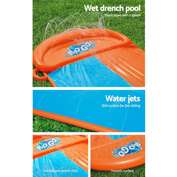 Bestway Inflatable Water Slip Slide Double Kids Splash Toy