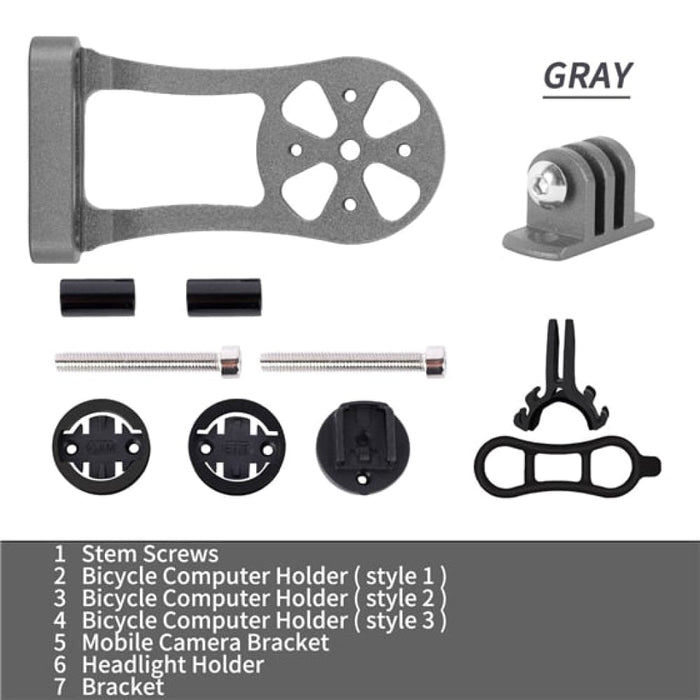 Bicycle Mount Holder For Headlight Computer Camera