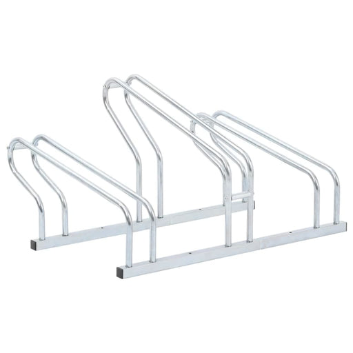 Bicycle Stand For 3 Bikes Floor Freestanding Galvanised