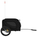 Dog Bike Trailer Black Oxford Fabric And Iron Kabob