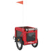 Dog Bike Trailer Red And Black Oxford Fabric Iron Ktkop