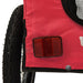 Dog Bike Trailer Red And Black Oxford Fabric Iron Ktkop