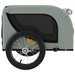 Pet Bike Trailer Grey and Black Oxford Fabric Iron Kabbb