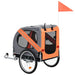 Dog Bike Trailer Orange And Grey Koila