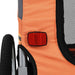 Dog Bike Trailer Orange And Grey Koila