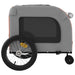 Dog Bike Trailer Orange And Grey Oxford Fabric Iron Ktnpo