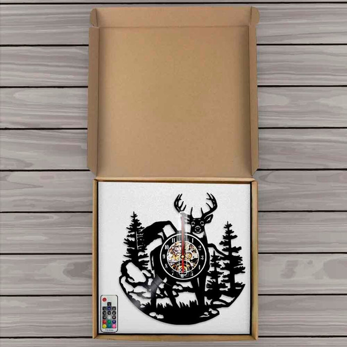 Birch Tree Forest Deer Wall Art Woodlands Buck Vinyl Record