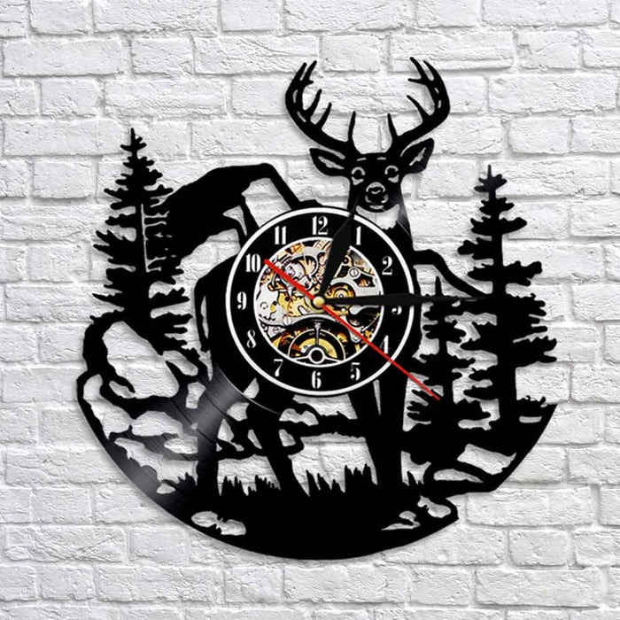 Birch Tree Forest Deer Wall Art Woodlands Buck Vinyl Record