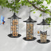 3x Bird Feeder Hanging Wild Seed Container Hanger Stand