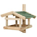 Bird Feeder Solid Wood 35x29.5x21 Cm Toanon