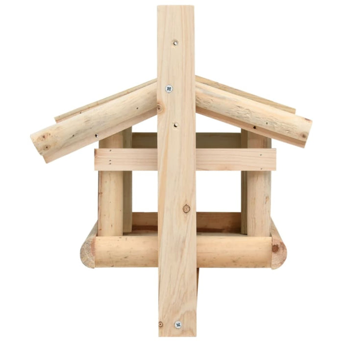 Bird Feeder Solid Wood 35x29.5x21 Cm Toanon