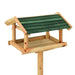 Bird Feeder With Stand 37x28x100 Cm Solid Fir Wood Tolaon