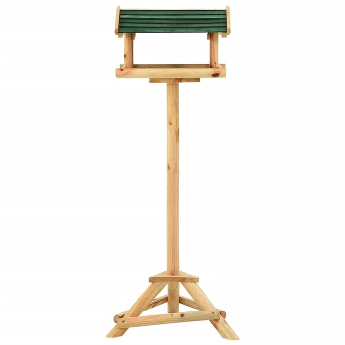 Bird Feeder With Stand 37x28x100 Cm Solid Fir Wood Tolaon