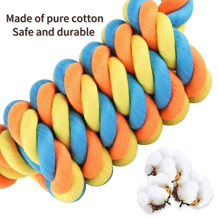 Bite-resistant Bright Colour Tug Of War Pet Rope Toy