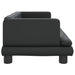 Dog Bed Black 80x45x30 Cm Faux Leather Oiokbo