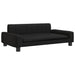 Dog Bed Black 90x53x30 Cm Faux Leather Oionpx