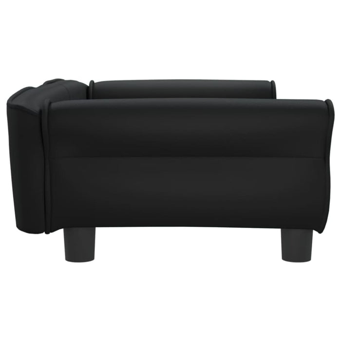 Dog Bed Black 95x55x30 Cm Faux Leather Oionoi